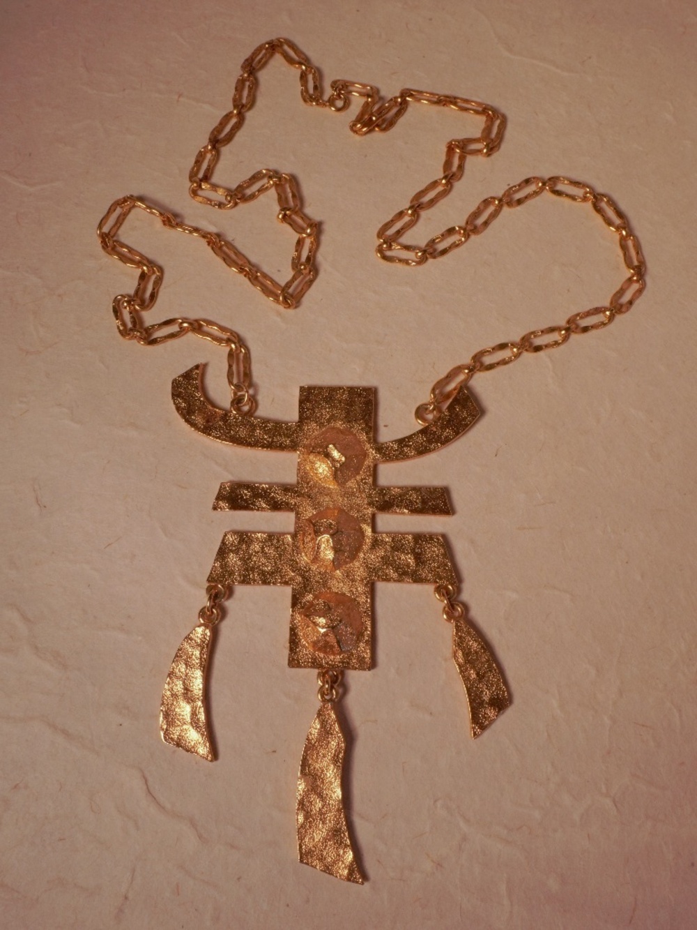 5. 70βs Napier Necklace w/ Asian Motif